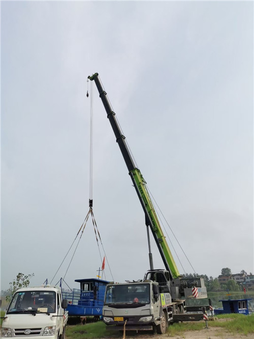 周口市桥梁建设吊装案例